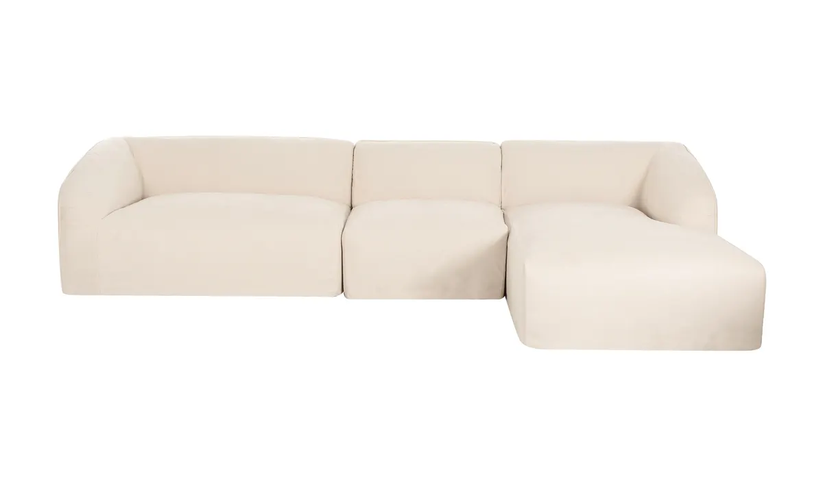 Isla Lounge 3 Piece Modular Sectional Right Beige