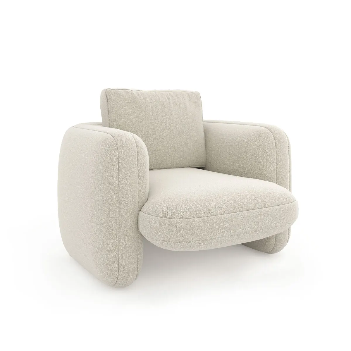 Overlap Chair Ecru