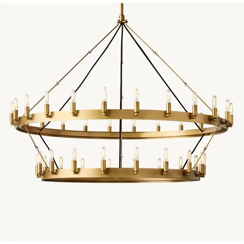 Camino Vintage Filament Two-Tier Chandelier