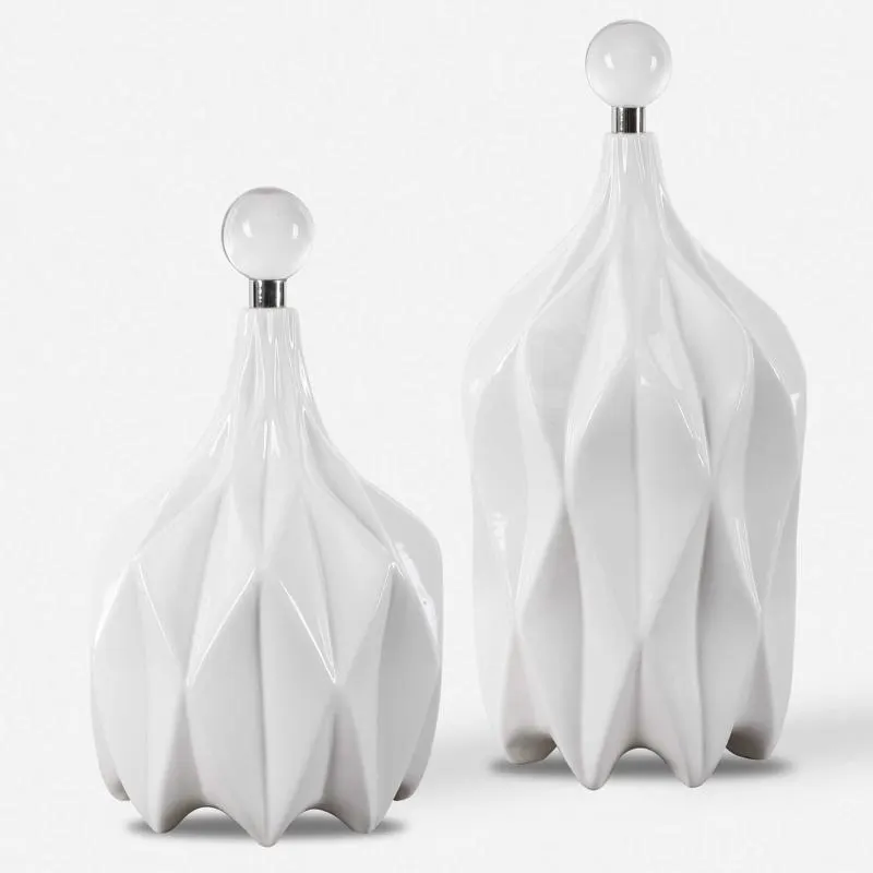 Klara Bottles, White, S/2
