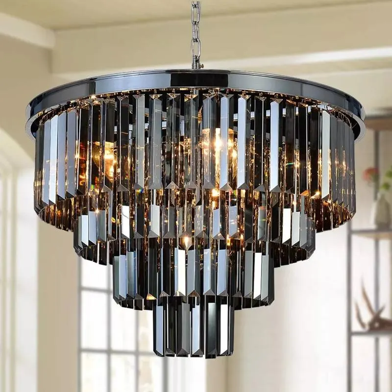 1920s Oden Round Onyx Chandelier