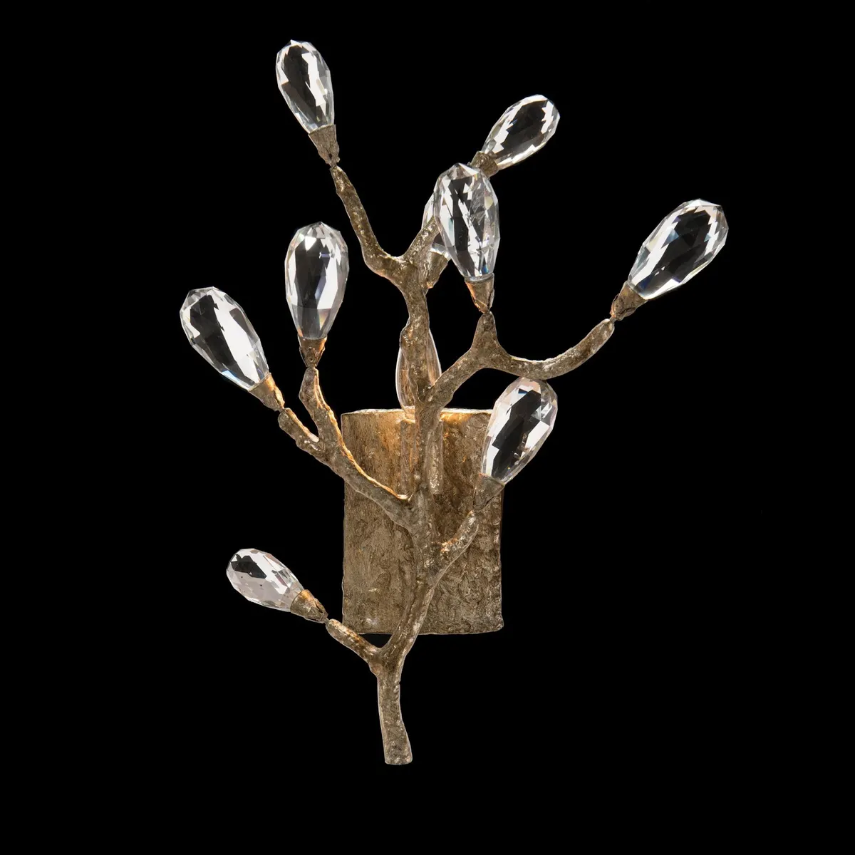 Golden Tear Branches Wall Scone