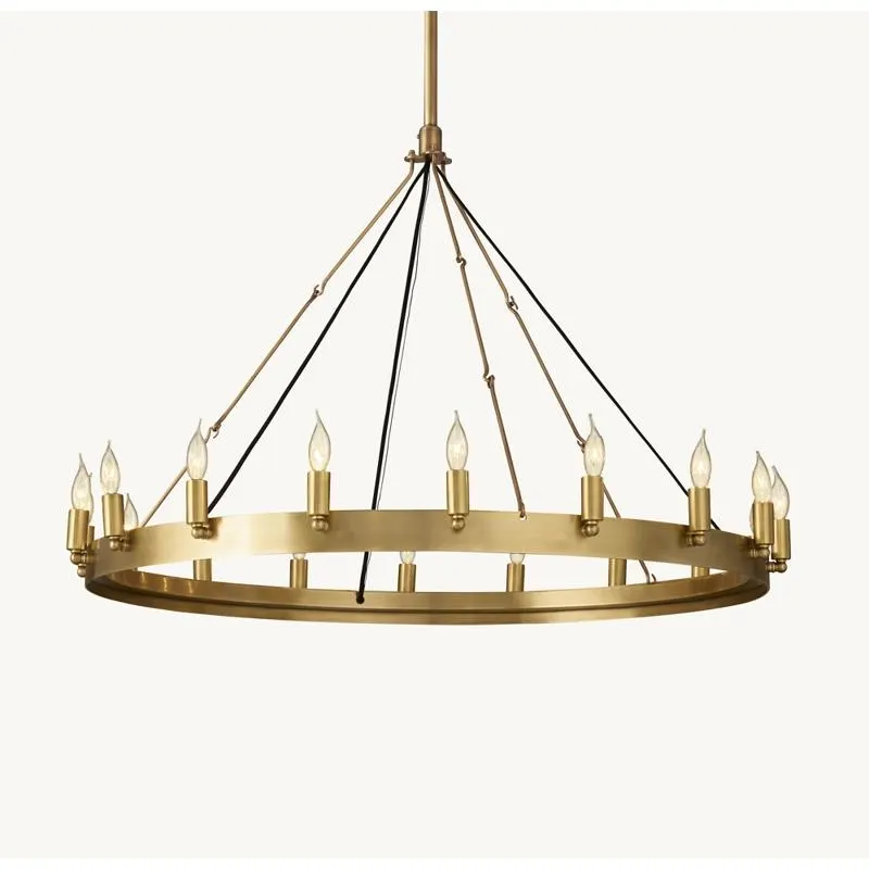 Camino Vintage Candelabra Round Chandelier