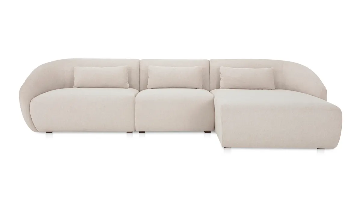 Amelia Lounge Modular Right Sectional Warm White