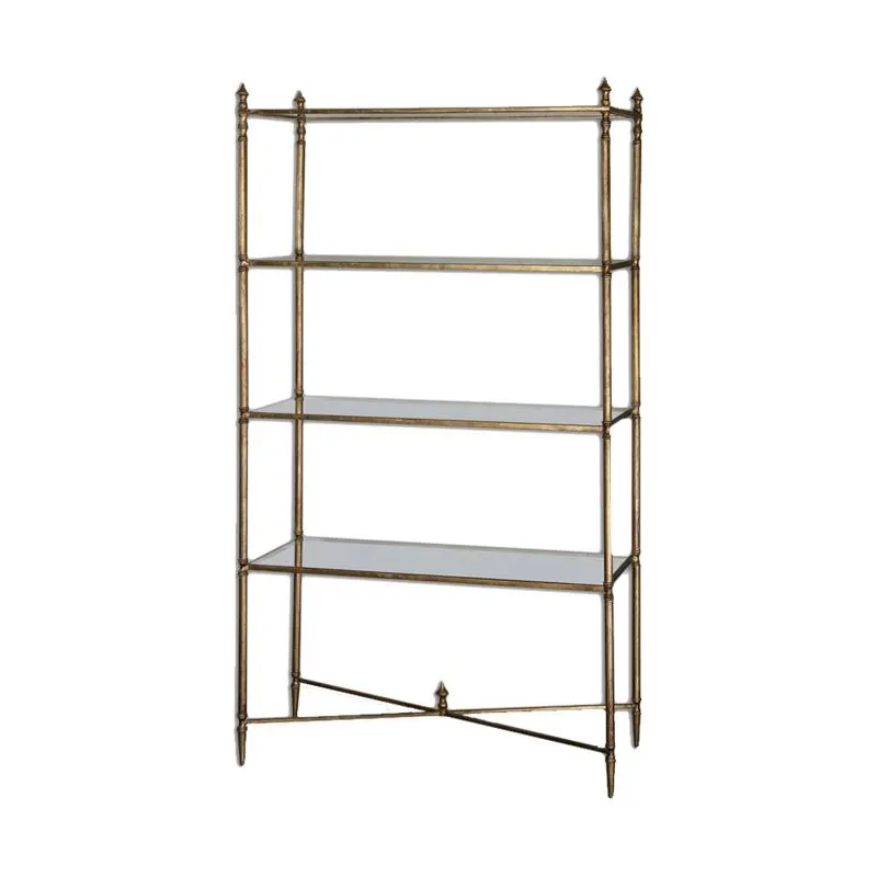 Henzler Mirrored Glass Etagere