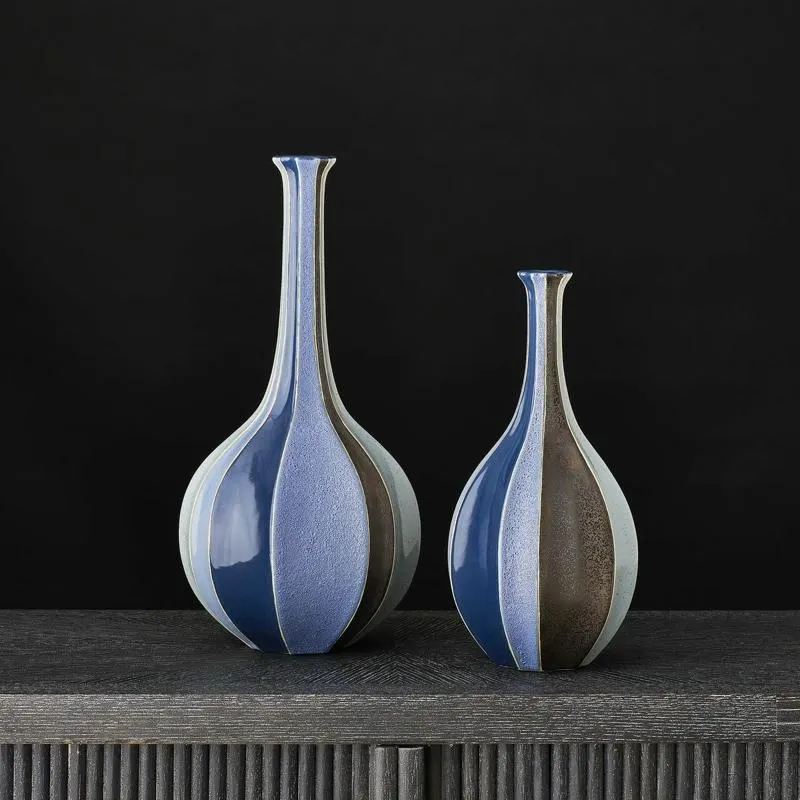 Blue Flute Bottles - Large