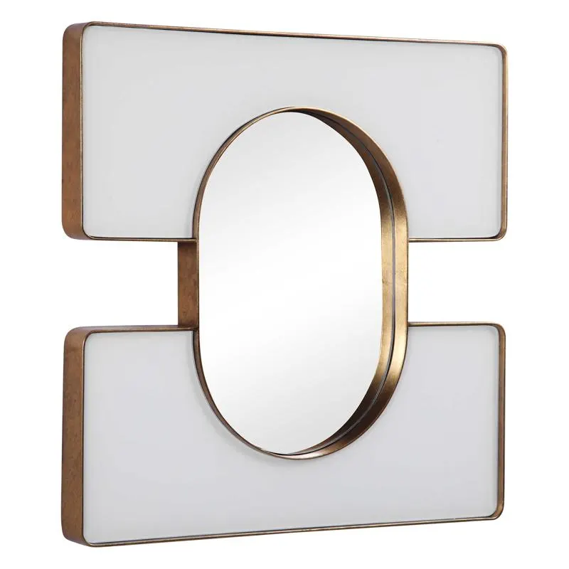 Embrace Square Mirror - 24X24 White