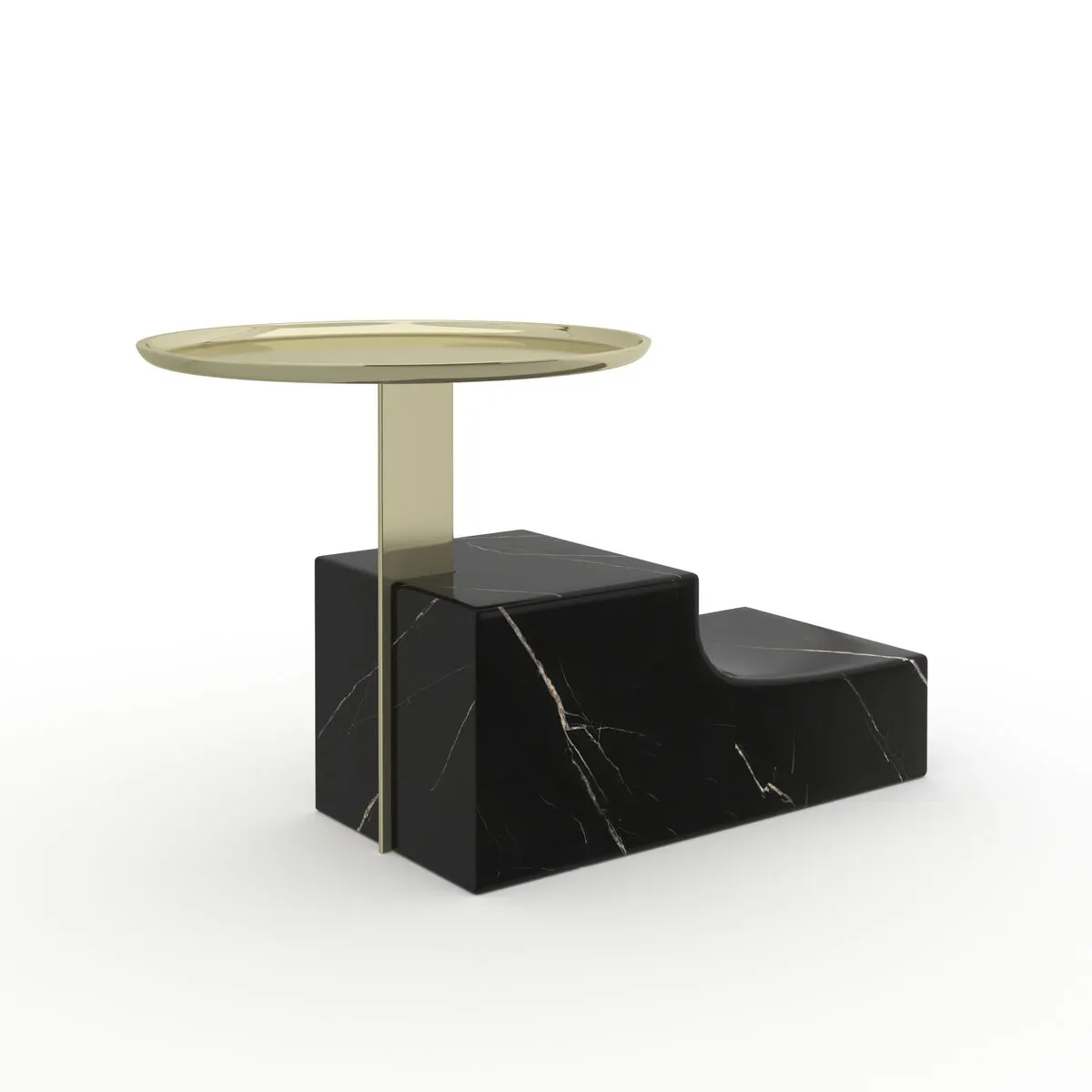 Overlap Nightstand Base Dark