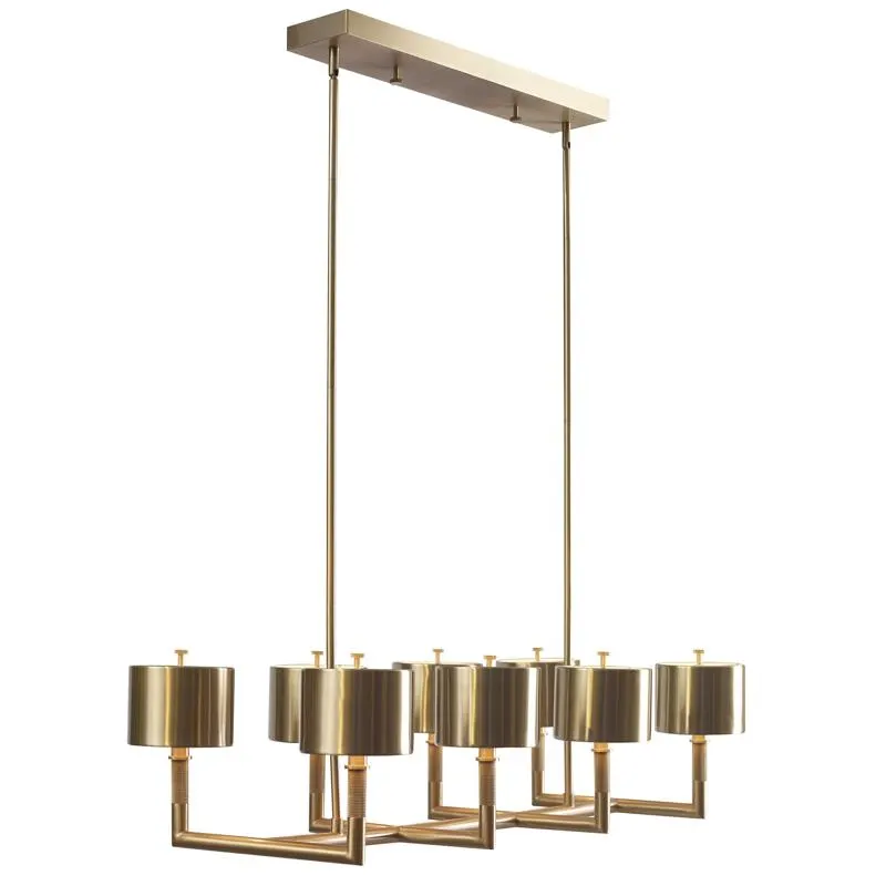 Knurl 8-Light Linear Chandelier