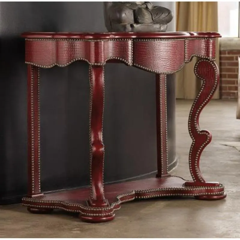 Melange Red Croc Console