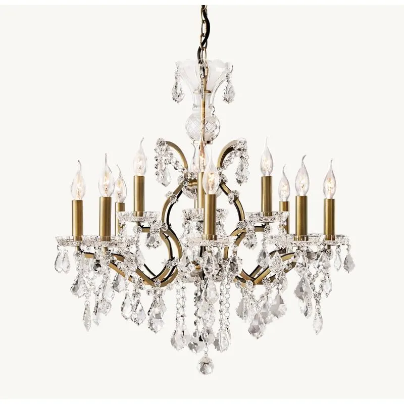 19TH C. Rococo Round Chandelier