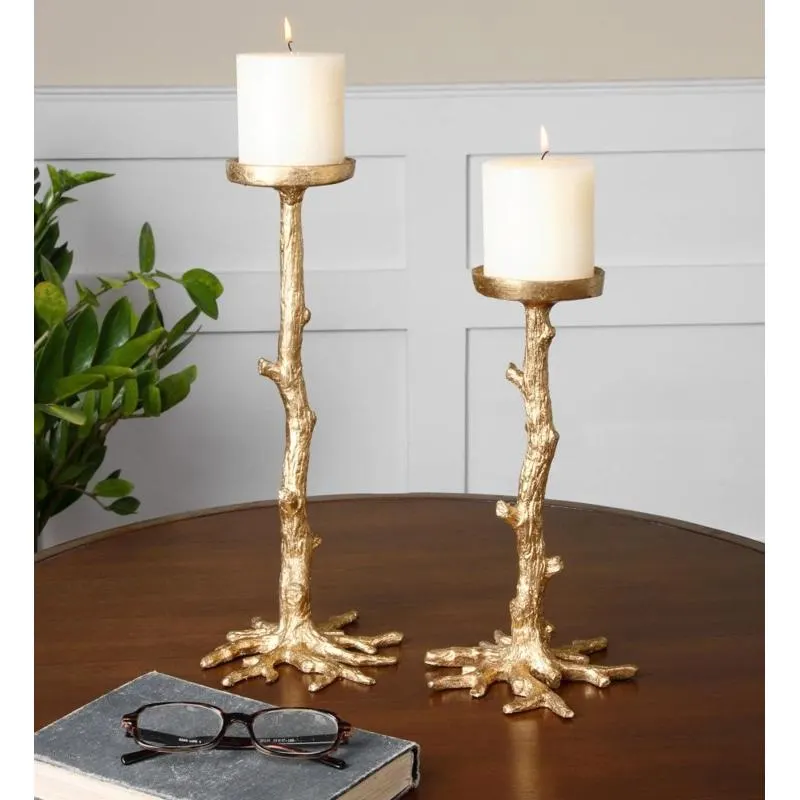 Maple Gold Candleholders