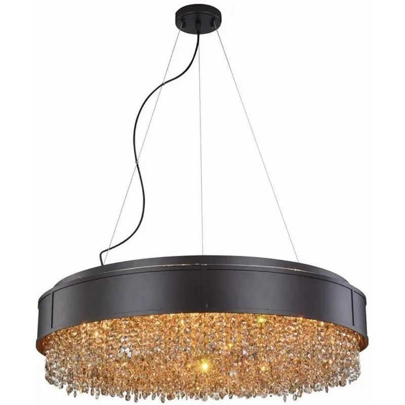 Regency 9 Light Chandelier with Drum Frame