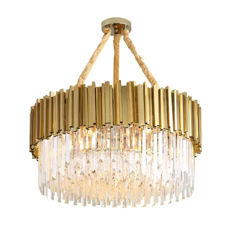 Luxor Golden Round Chandelier