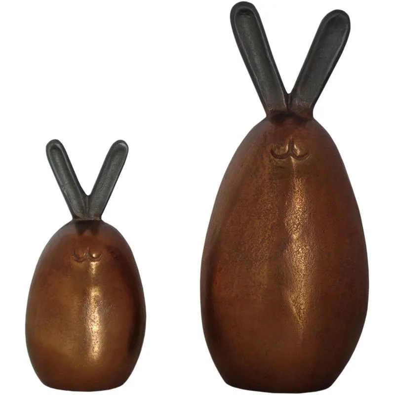 Bronze Bunnies Set of 2